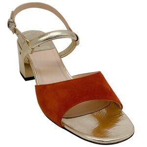 Laurence Dacade Brown / Gold Ginger Sandals